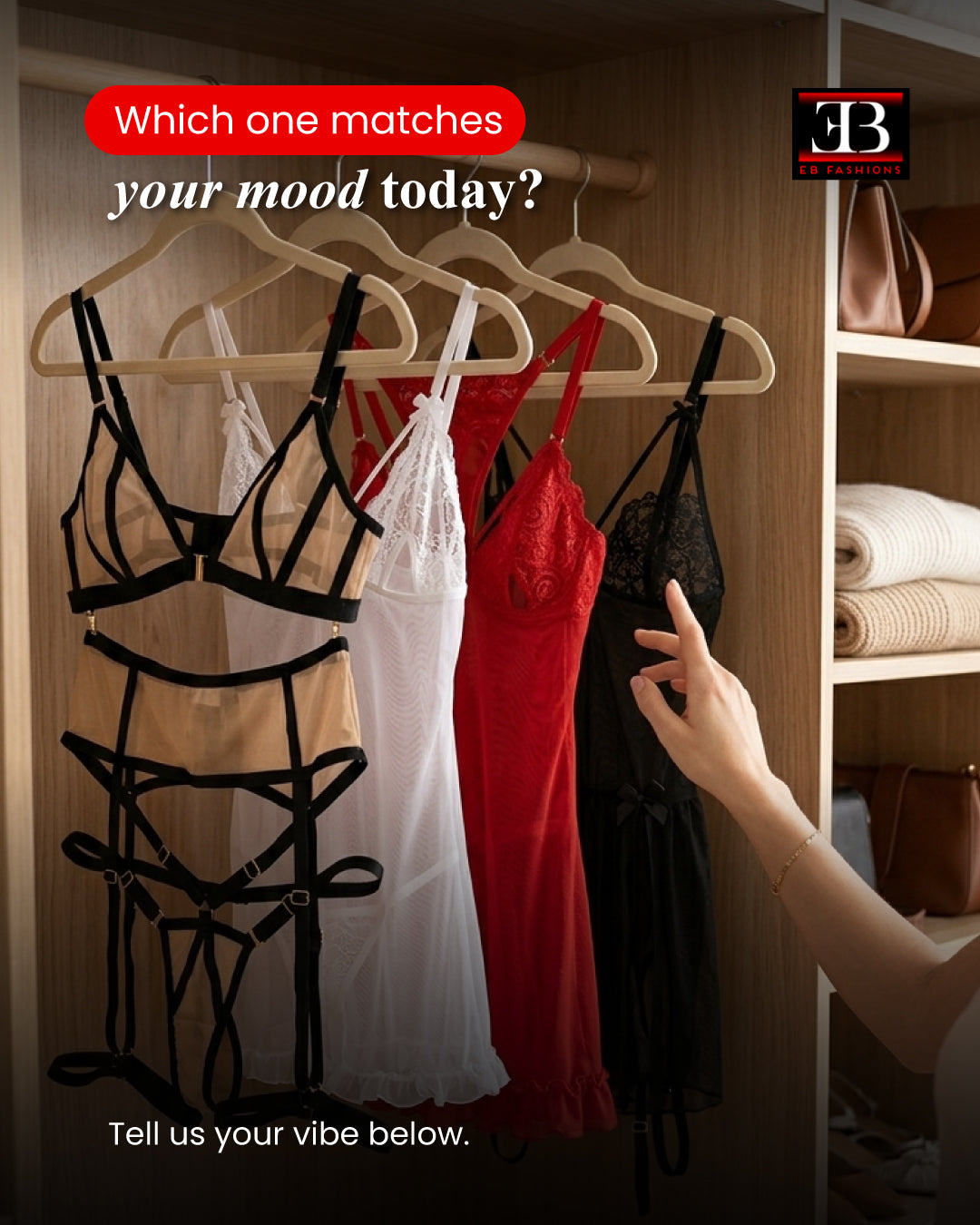 Which one matches your mood today? Cómo elegir lencería según tu energía